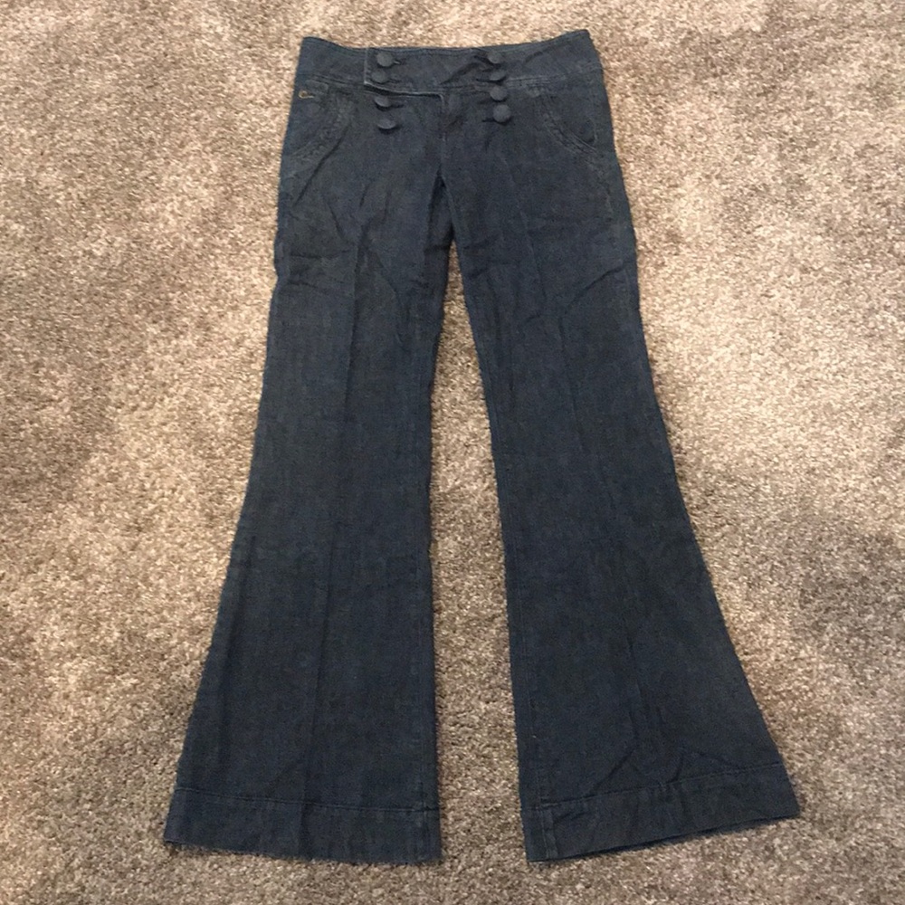 Bell bottom Jeans with adorable button waist